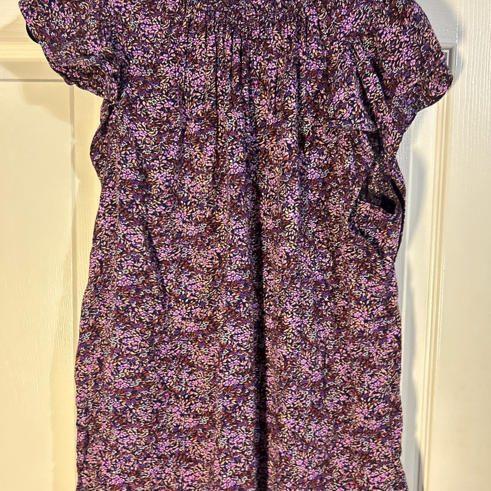 GAP Purple Floral Midi‎ Dress
